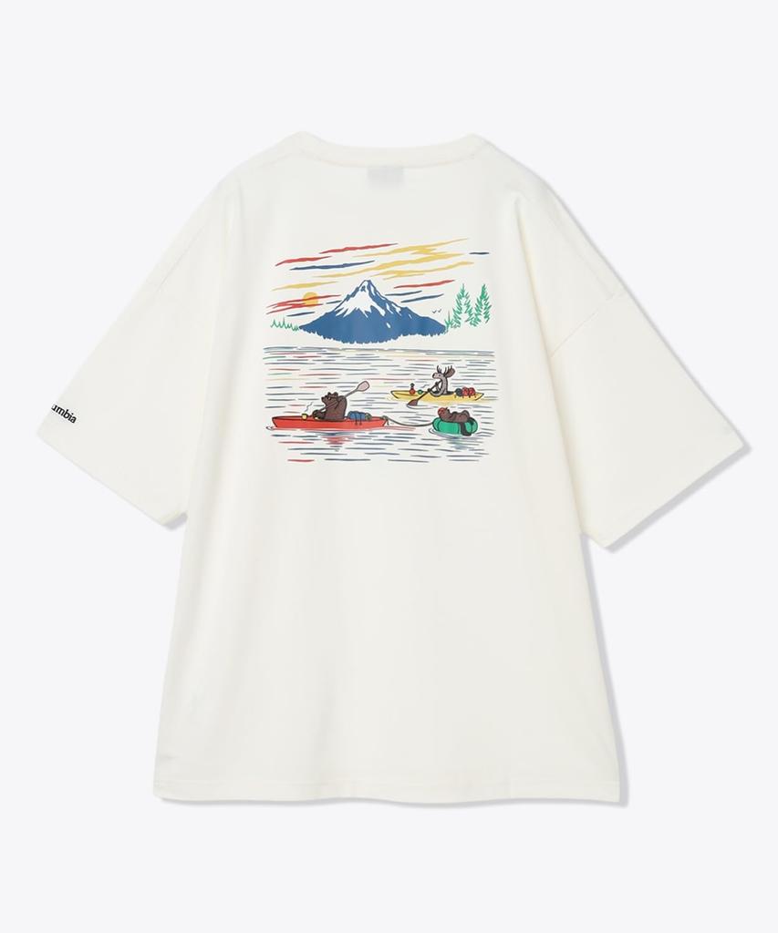 Lake To Avenue Graphic Short Sleeve PG2040 Sea Salt River Size L [Columbia] T-Shirt