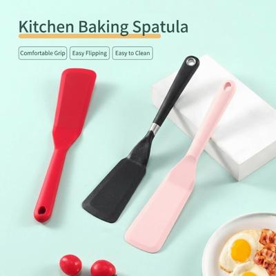 Leakproof Cooking Spatula Scraper Silicone Kitchen Spatula Durable Silicone Spatula  Fried Fish