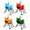 Novo 1/4pcs Decoração de Formiga Jardim Exterior Inseto Fofo Formiga de Metal Sala de Estar Arte de Parede Esculturas Penduradas na Parede Decorações para Casa Joia Ornamento