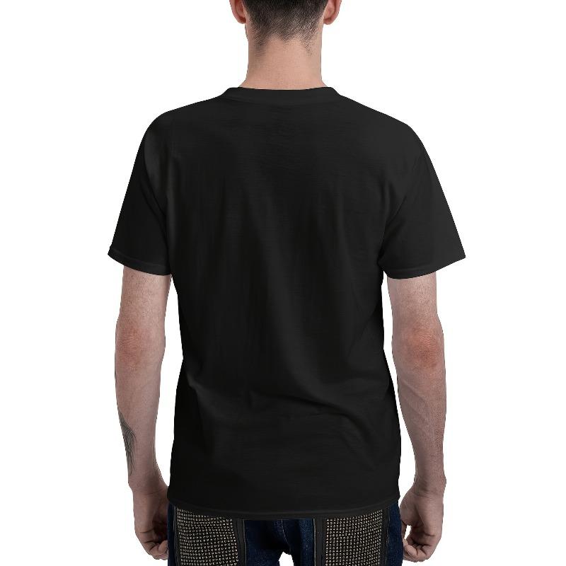 Europäische Größen T-Shirt Ikonisches Horrorfilm-Gesicht & Unterschrift Weiches atmungsaktives T-Shirt mit Michaels Gesicht & Design Lässiges Outfit & Kostümparty-Outfit für Männer