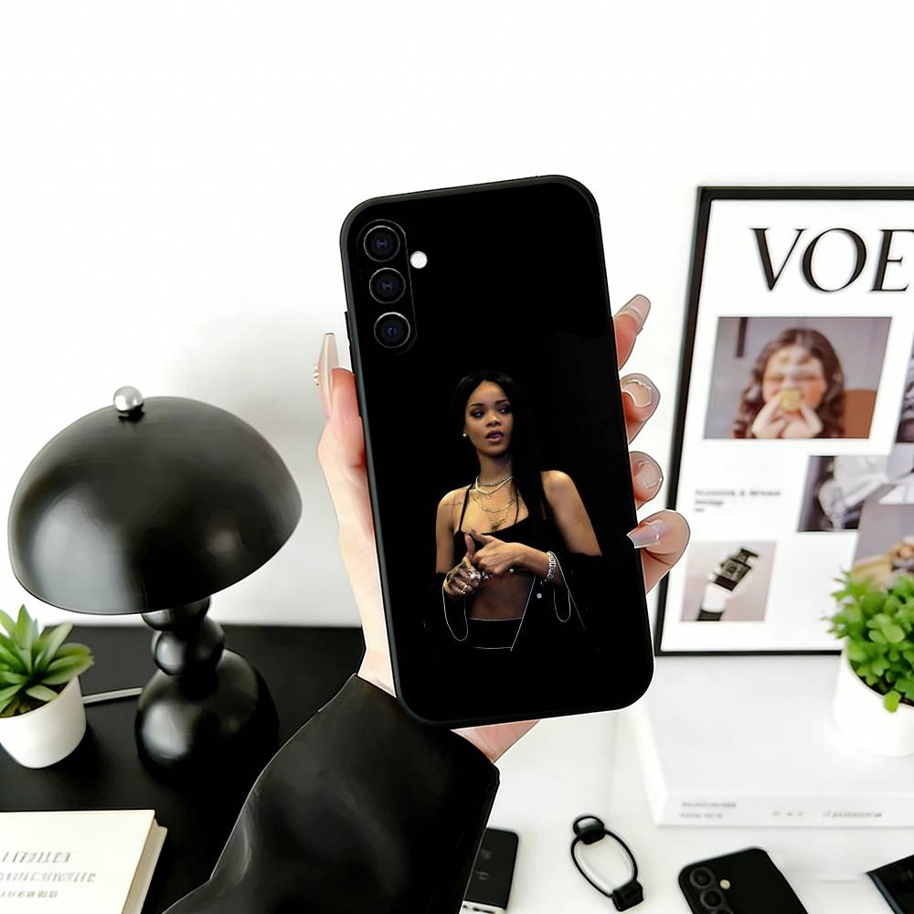 R-Ri L-Loud Phone Case For Samsung Galaxy A73,A72,A71,A70,A53,A52,A51,Soft Silicone Black Cover