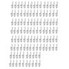 100pcs Metal Curtain Hooks Easy Installation Drapery Header Tape Hooks Curtain Header for Home and Commercial Use