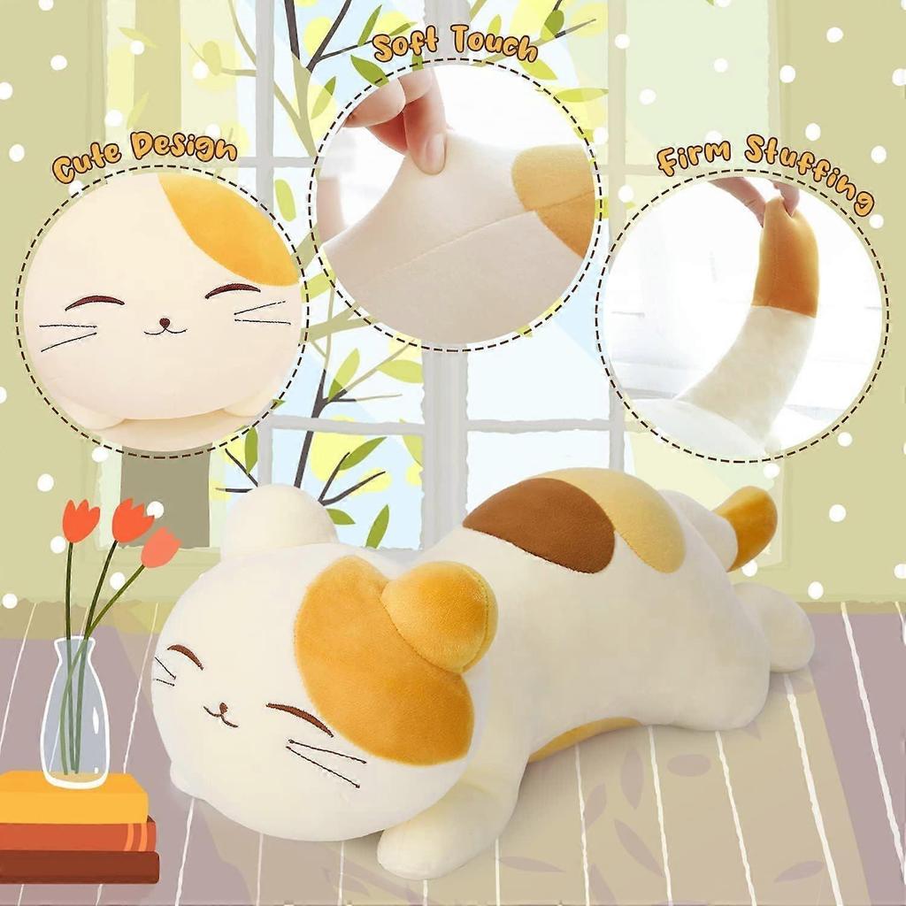 Peluche per Gatti da 40 cm, Peluche Animale Gatto Giocattolo Morbido e Soffice da Abbracciare - Regalo per Ogni Età e Occasione