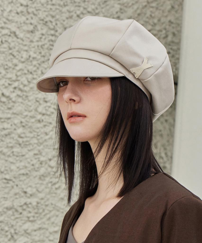 Bajal Va Patch High Crown Dart Cap Beige