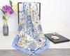 90*90Cm   Women Chinese Silk Floral  Scarfs Female European Style Square Scarves Spring Summer Shawls For Ladies