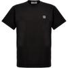 Ss25 Solid Color Logo Patch Crew Neck Cotton Short Sleeve T-Shirt Men Tops K1S152100039S0013-V0029