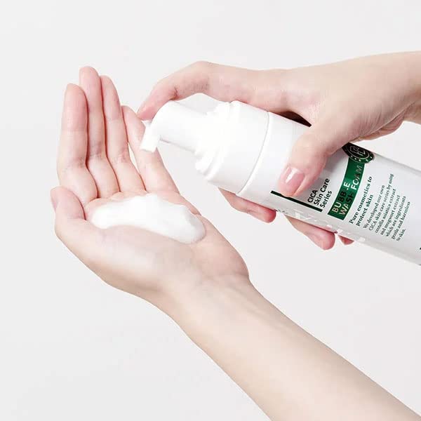 Prozubi CICA Espuma de Limpeza com Bolhas 200mL Limpador com Centella Asiática Hidratante Poros Limpeza Facial Firmador Umidade Rosto Pele Oleosa Mista Seca