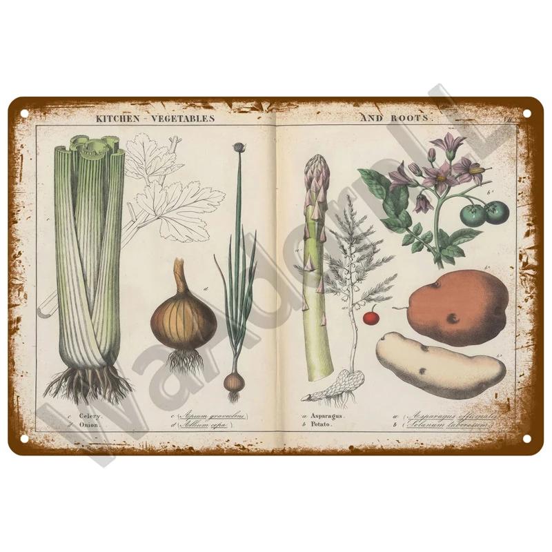 Placă Metalică Vintage Cutie Retro Cafenea Artă de Perete Grădină Decor Acasă Placă pentru Cameră Pictură Fermă Cadou Perfect pentru Perete Mural D