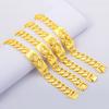Sand Gold Bracelet Men's Domineering Simulation Gold Plated Men's Watch Chain Sand Gold Jewelry