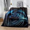 Multiple Sizes Blue Dragon by the Sea Print Blanket Warm Soft for Children Adults Luxury Gifts Home Sofa Travel Camping