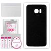 apgo Protective Skin Sticker for the Back Compatible with Samsung Galaxy S7 Edge, Wrap Film, Foil, Vinyl - Pattern Matte Black