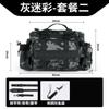 Multi-Compartment Fishing Waist Pack With Shoulder Strap - Waterproof Oxford Fabric Tackle Bag Lure Rod Reel Storage