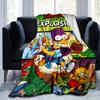 The Simpsons Cartoon Blanket, Short Plush Cute Warm Blanket, Living Room Home Decoration Sofa Four Seasons Travel