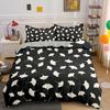 Ginkgo Botanical Duvet Cover Green Orange Plant Duvet Cover Leaf Patterned Duvet Cover Luxury Botanical Bedding Room Decoration