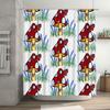 Hand-Painted Mushroom Shower Curtain Set Waterproof Bathroom Decoration Customizable Size Available Decorative Kitchen Towel, Te