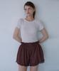 ODER Ruffle Dot Shorts - Brown
