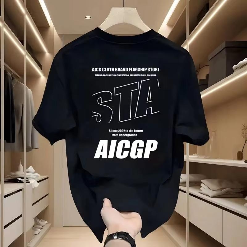 2026 Unisexs Cotton Fitted Tshirts Black T Shirt Fashion Summer Wear Casual for Unisex Letter Print Tee Shirts White Unisex Clothing