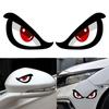 Car 3D Stereoscopic Simulation Shark Eye Sticker Car Rearview Mirror Car Reflective Sticker Motorcycle Sticker