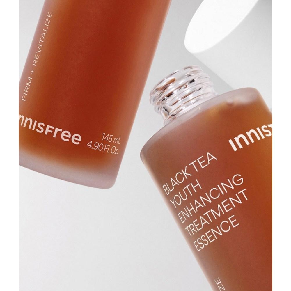 Innisfree Black Tea Youth Enhancing Treatment Elasticity Essence, 1 Pack, 145ml