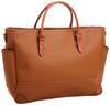 Tote Boston Bag with Genuine Leather 2WAY Camel Made In Toyooka Hyogo the Holy Land of Bags [Mariela] City, Prefecture,
