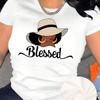 Women Summer T Shirt Print Elegant Woman Short Sleeve Tees Casual Printed Tops