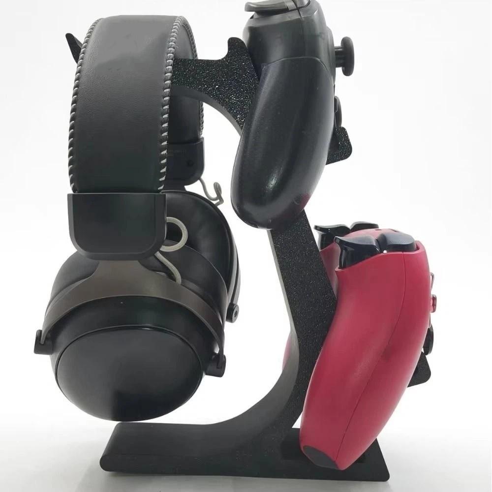 3D Printing Gamepad Display Stand Stable Space Saving Wireless Game Controller Holder 2-layer with Headset Stand Hanger