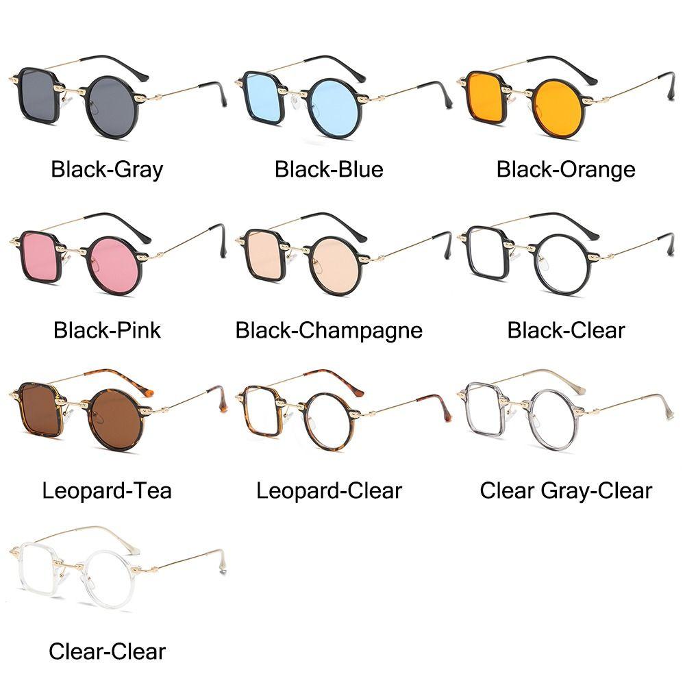 Unique Ocean Lens Shades Clear Y2K Eyewear Trendy Men Punk Sun Glasses for Women