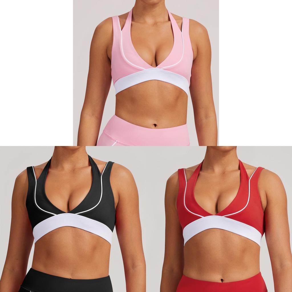 Womens Yoga Sports Bra Set With Quick Dry Fabric For Running And Fitness Activities