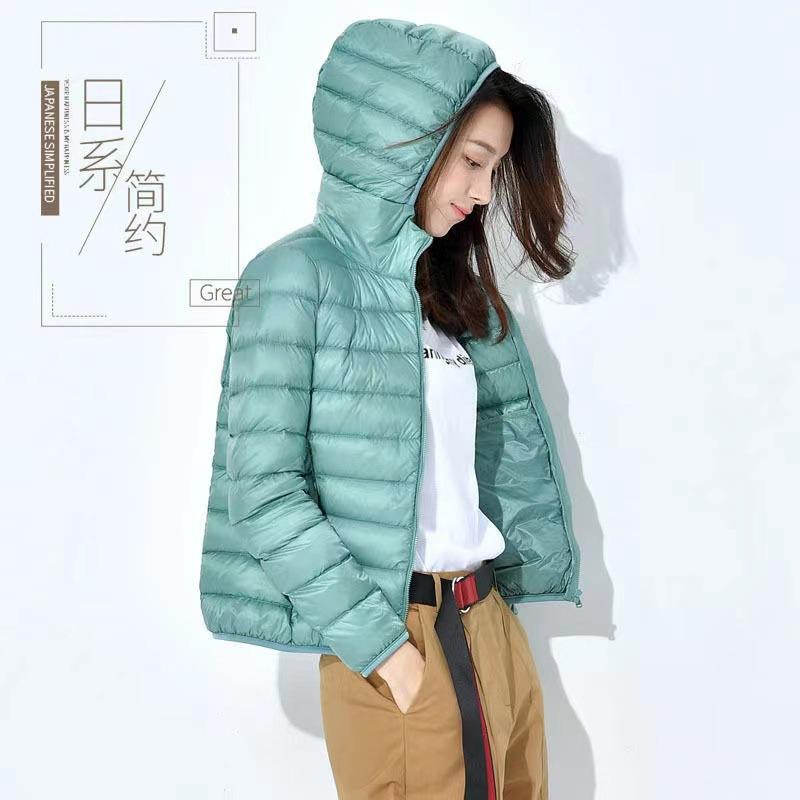 Dames Herfstwinterjas Gewatteerde capuchon Dikke lange mouwen Warme effen kleur Glad Slim Fit Ritssluiting Zakken Vest Dame Katoenen jas