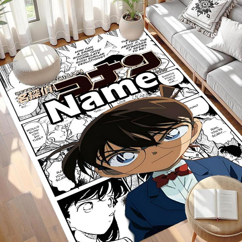 Covor personalizat cu nume și imprimeu anime, Covor versatil pentru decorarea casei, pentru cameră de joacă, apartament, balcon, hol de intrare, hol Cadou