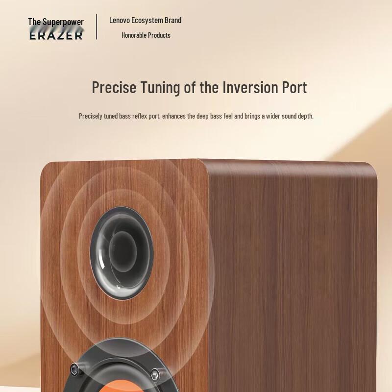 Lenovo A800 Retro Wooden USB Wired Desktop Speakers CN Plug (adapter Included) (CN Version)