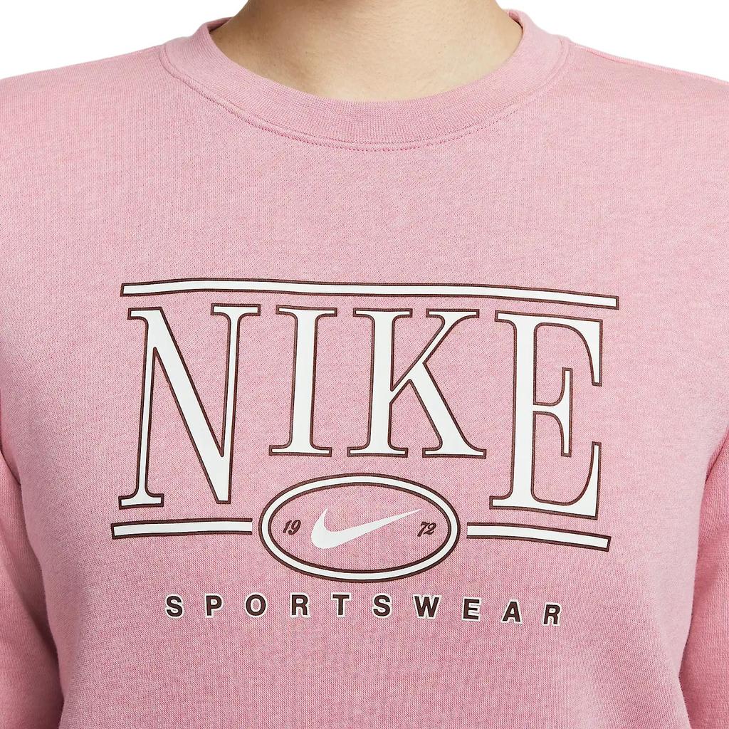 Nike Sportswear Club SS25 Sweatshirt Women's Elemental Pink/Heather Flower HJ0981-699