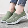 Fashion Mesh Breathable Soft Sole Hollowed Out One Foot Walking Sports Casual Shoes with Simple Flat Bottom Zapatos De Mujer Sneakers