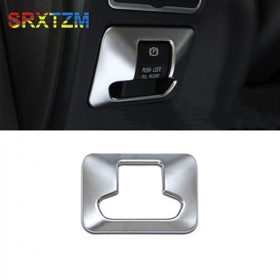 Car ide accessories Silver Electronic Handbrake Button Panel Trim For Volvo