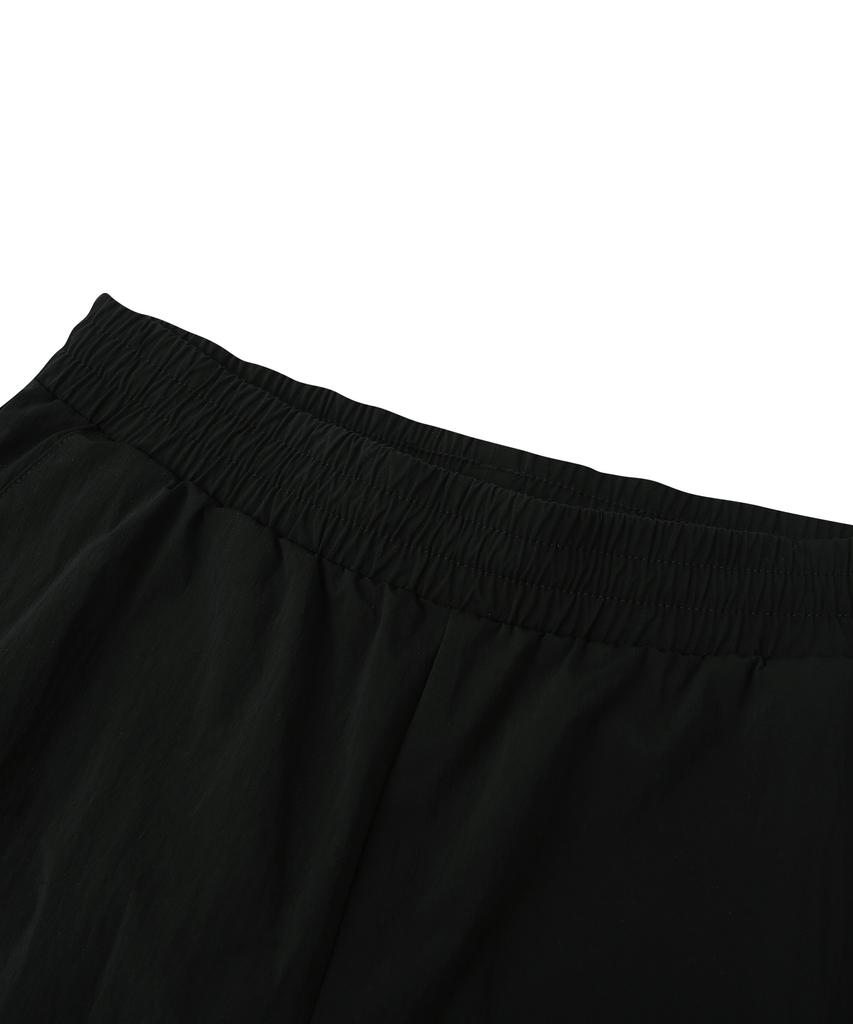 DOLPHIN WAVE APPAREL [Set] Dolphin Stretch Woven Short Sleeve T-Shirt & Shorts Black