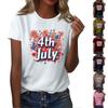 Men's And Women's Casual Loose Printed T-Shirt Round-Neck Pullover Short-Sleeved Top