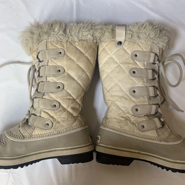 Sorel /Snow Boots Waterproof/Women’s 23.5cm/White/(USED)