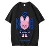 KPOP KARMA HYUNJIN Imprimat cu Desene Animate Super Mare Casual Drăguț Modă Tricou Femei Modă Coreeană Fani Tricou Bumbac Harajuku Top