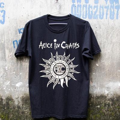 ALICE IN CHAINS Tribal Sun Unisex Schwarzes T-Shirt Größe S-5XL Unisex T-Shirt