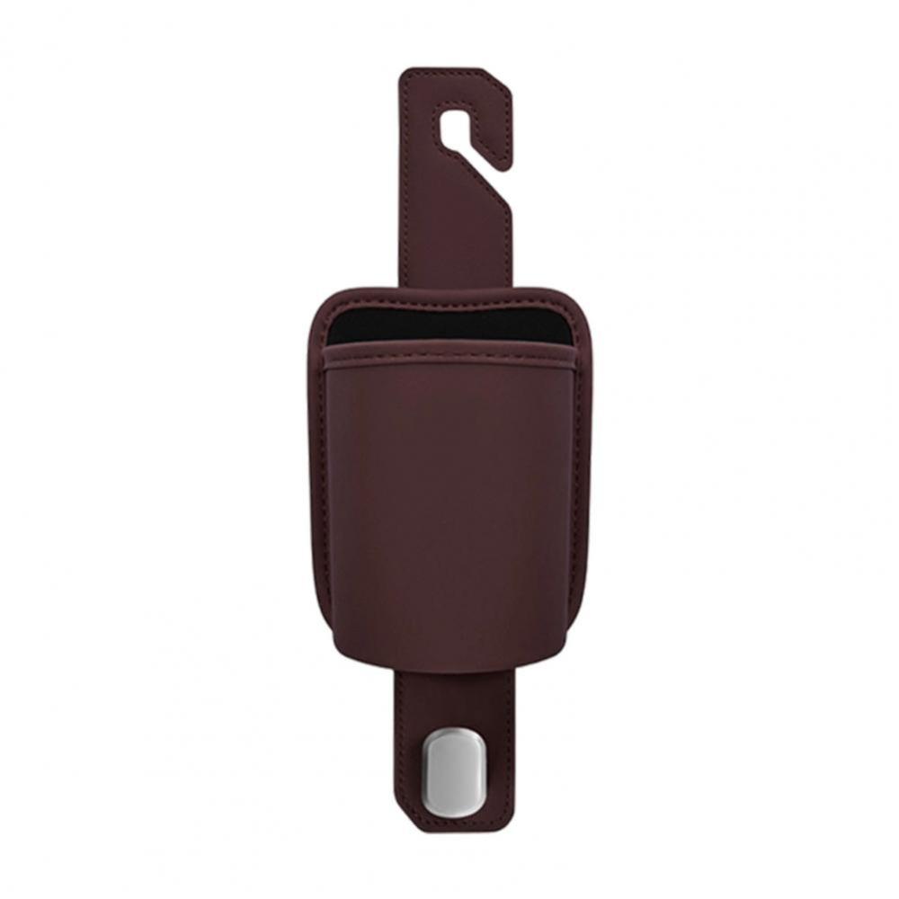 Universal Car Hanging Drink Holder Leather Auto Backseat Organizer  Car Interior Accessories