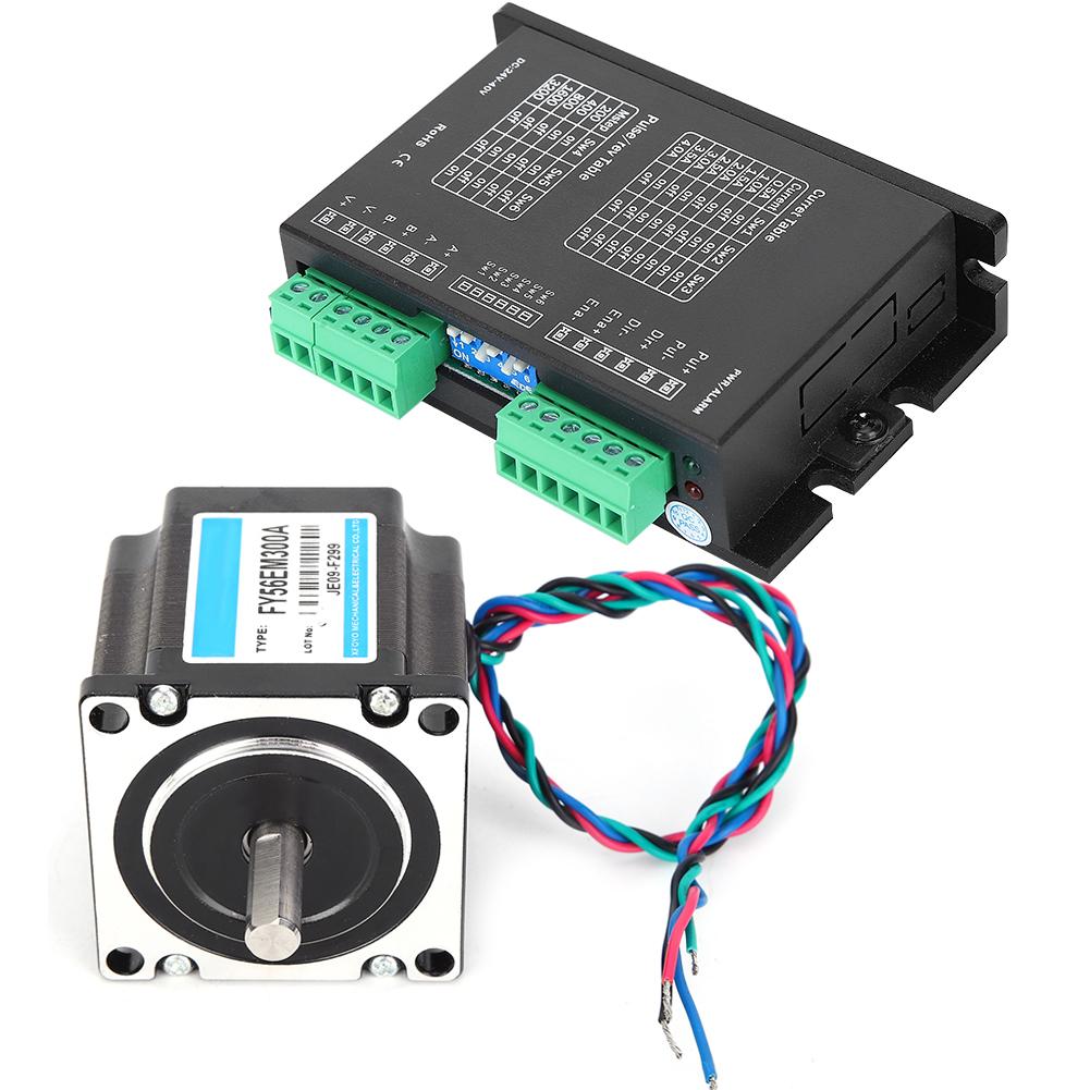 24V 3A Nema 23 2 Phase Stepper Motor with Driver 1NM 1.8 Degrees Industrial Control Stepping Motor