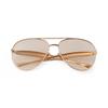 Fashion Oversized Pilot Sunglasses for Women Men 70s Trendy Metal Streamline Arms Aviation Sun Glasses Champagne