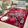 1pc Merry Chrismas Area Rug, Slip-Resistant, Easy-Clean, Stain-Resistant, Perfect for Cozy Living Rooms, Bedrooms, Kitchens, Offices, and Ho