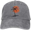 Klobouky s palmami Letní Aloha Pláže Venkovní Nastavitelný Bavlněný Džínový Táta Klobouk Trucker Klobouk Snapback Klobouk