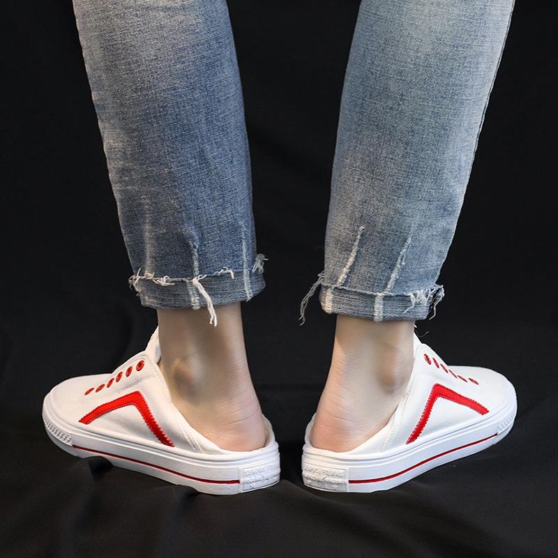 Sommer Herrenschuhe neue weiße Schuhe Slipper Lazy Canvas Herren Freizeitsneaker Stoffschuhe M803