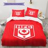 Σετ Κρεβατοκάμαρας με Σχέδιο Hallescher FC, Σετ Κουβέρτας Κάλυμμα Κουβέρτας Μαξιλαροθήκη Οικιακό Δώρο Γενεθλίων (1 * παπλωματοθήκη + 2 * μαξιλαροθήκη, χωρίς πυρήνα)