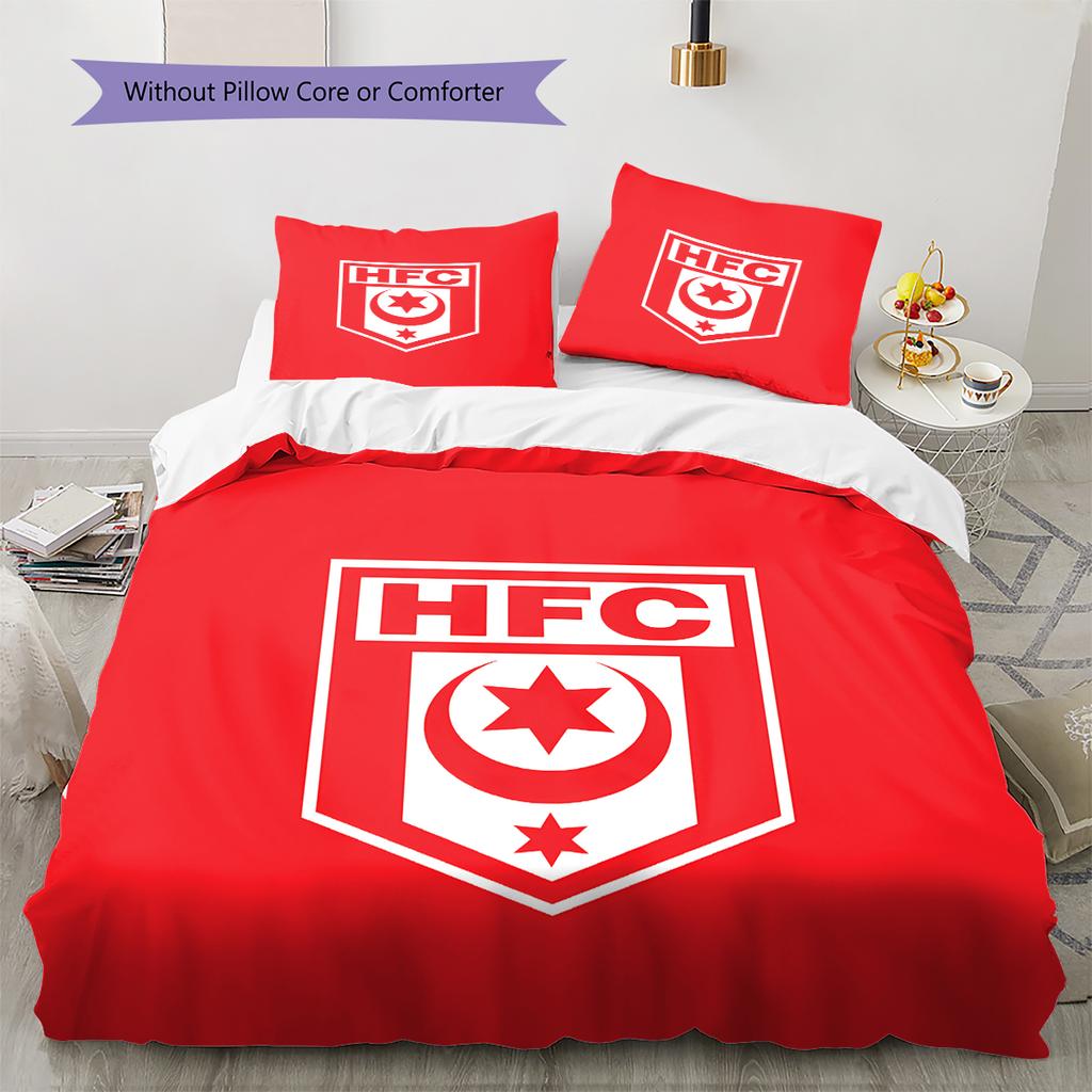 Σετ Κρεβατοκάμαρας με Σχέδιο Hallescher FC, Σετ Κουβέρτας Κάλυμμα Κουβέρτας Μαξιλαροθήκη Οικιακό Δώρο Γενεθλίων (1 * παπλωματοθήκη + 2 * μαξιλαροθήκη, χωρίς πυρήνα)