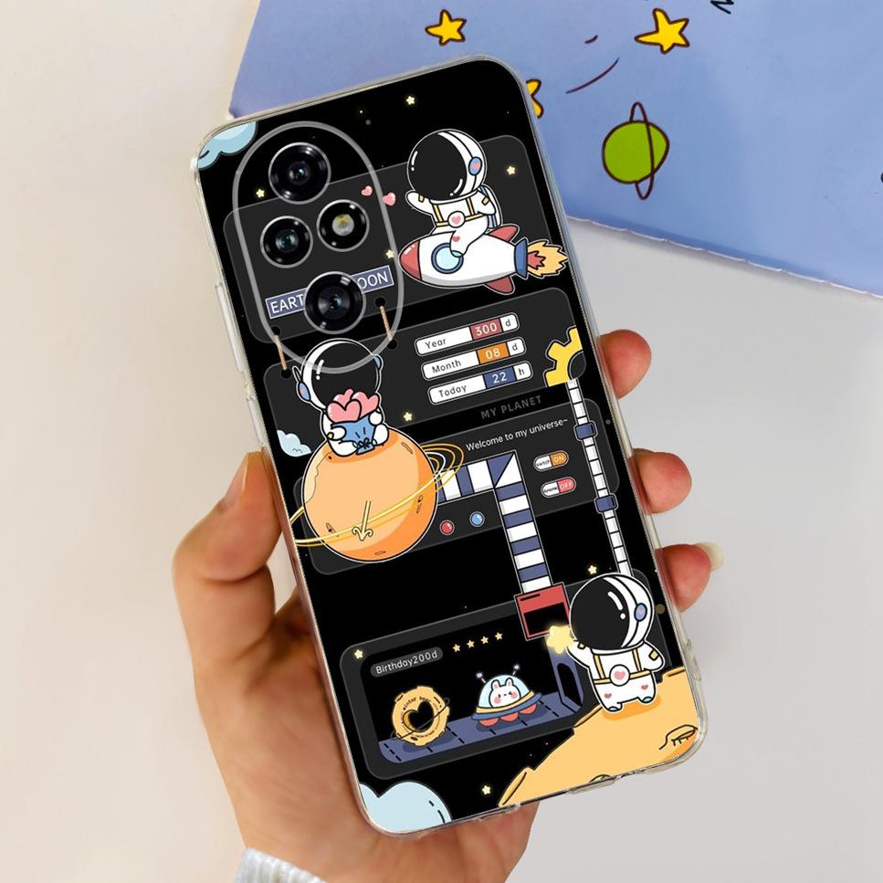 For Huawei Honor 200 6.7"Case Cute Cartoon Panda Astronaut Soft Silicone TPU Cover For Honor 200Pro Honor 200 Lite 5G Phone Case