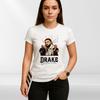 T-shirt Bootleg di Drake, Maglietta Vintage Rap Hip Hop Drake, Cotone Pesante Oversize