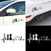 Cartoon Dog Cat Heartbeat Car Styling Stickers Vehicle Window Decals Decoration